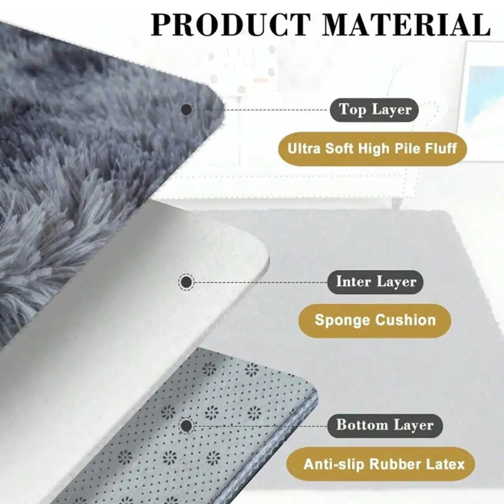 Tapis pelucheux pour salon, coussins de sol pour canapé, tapis de maison moderne, doux et moelleux pour chambre d'enfant