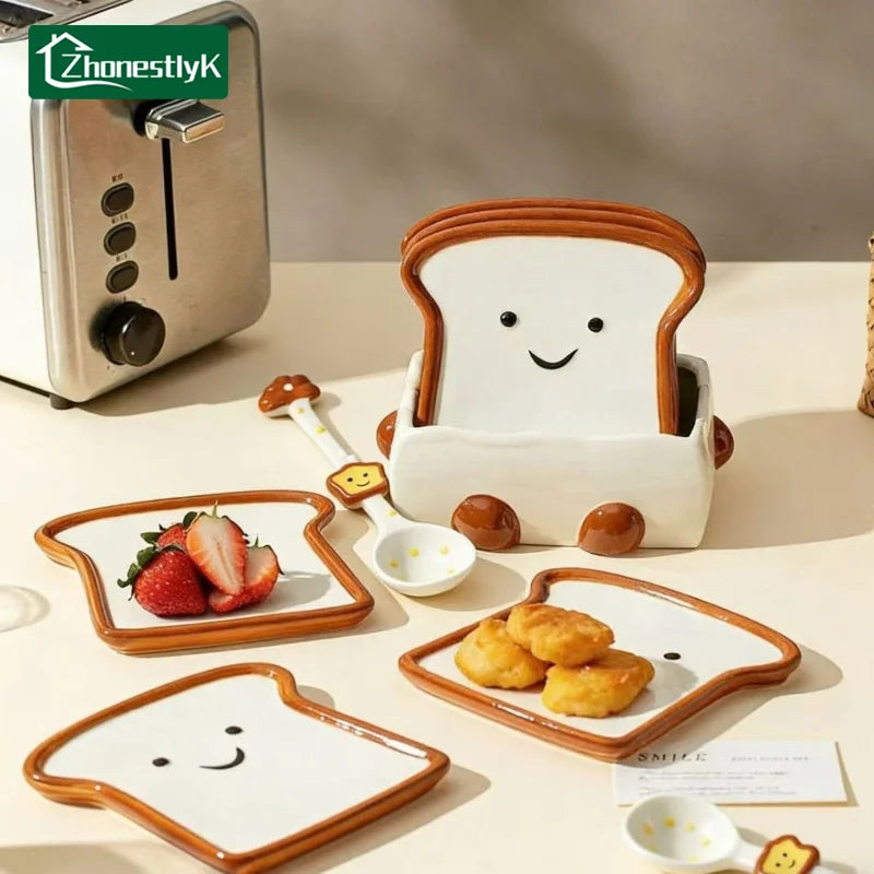 Assiettes en Céramique Pain de Mie