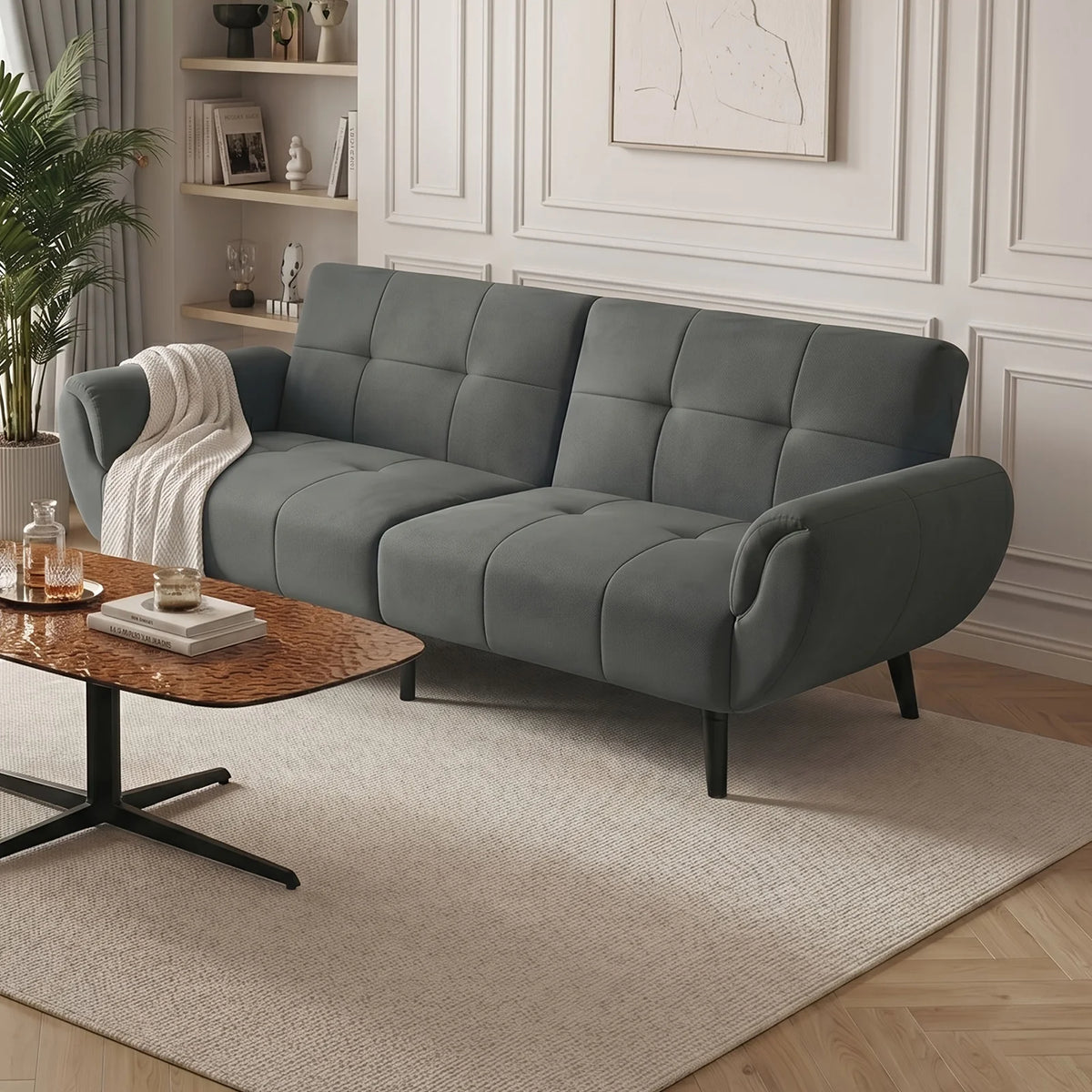 Canapé trois places relax moderne JIEXI, adapté pour le salon, les salles de réunion ou les espaces de réception