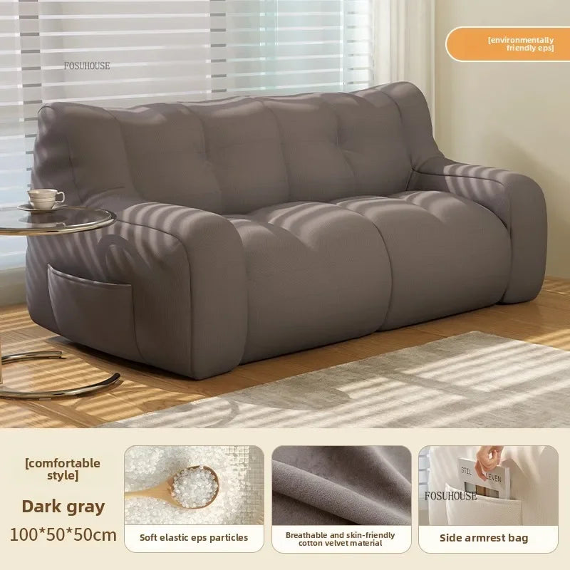 Canapé poire confortable en tissu, fauteuil inclinable moderne, meuble de salon, canapé pliable pour chambre, assise relaxante et douillette pour la décoration intérieure