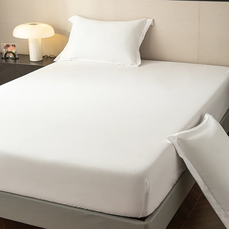 High Quality Fitted Sheet - Microfiber Soft Touch, Deep Pocket 25cm, Wrinkle Free Anti-Slip, Solid Color Twin/Full/Queen/King