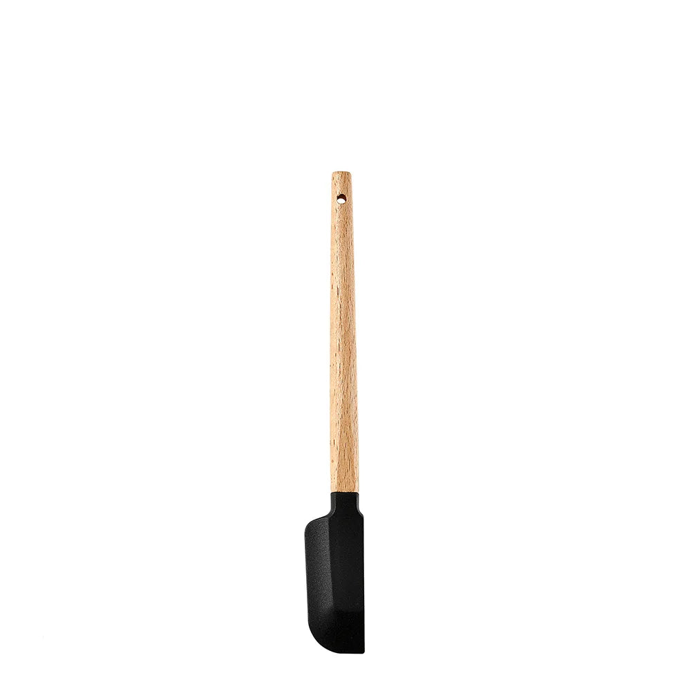 Silicone Scraper Scraper, Home Baking Wooden Handle Scraper, Cake Scraper, Cream Small Spatula Set