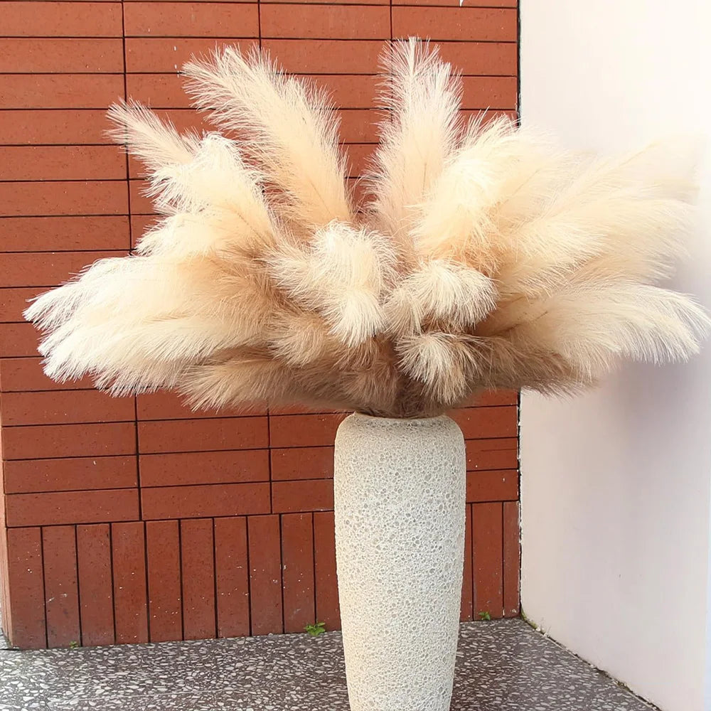 1/3/5pcs Fluffy Artificial Pampas Grass 97cm Boho Decor Flowers Bedroom Decor for Floor Vase Filler Farmhouse Home Wedding Decor