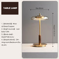 Lampadaire rétro moderne en verre et métal doré de luxe - Design artistique en forme de champignon pour salon, chambre, chevet et bureau, lampe de table