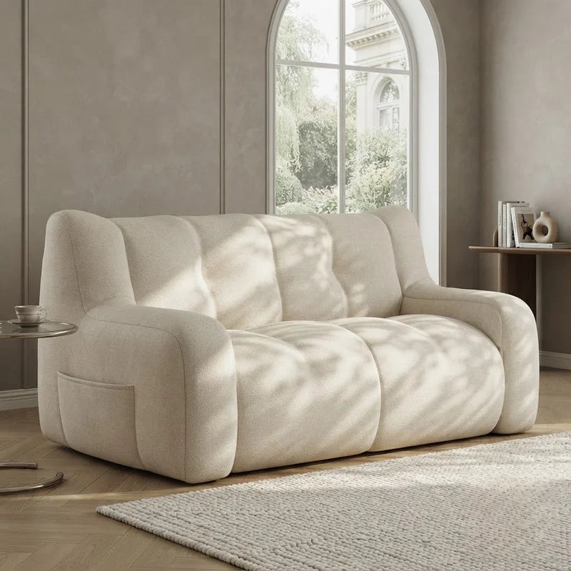 Canapé poire confortable en tissu, fauteuil inclinable moderne, meuble de salon, canapé pliable pour chambre, assise relaxante et douillette pour la décoration intérieure
