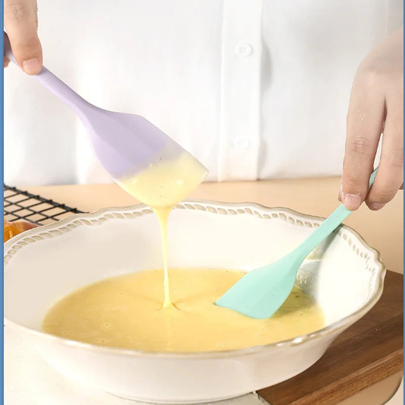Spatule à crème en silicone, spatule à beurre anti-adhésive, ustensiles de cuisson thermorésistants pour la cuisine, outils de pâtisserie DIY pour gâteaux