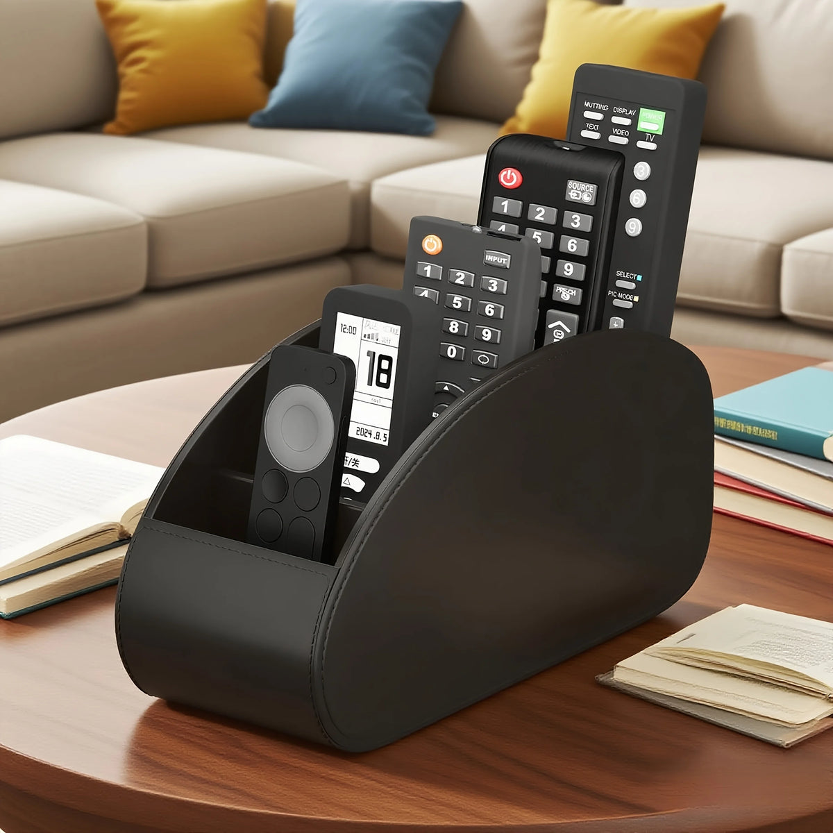 Support de télécommandes - Organiseur de rangement vide-poche pour TV, lecteurs multimédias, stylos - Organiseur gain de place pour bureau et table de chevet
